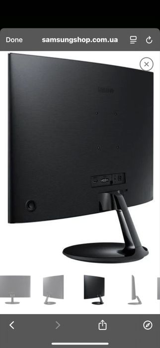 Монітор вигнутий Samsung LC24F390FHIXCI