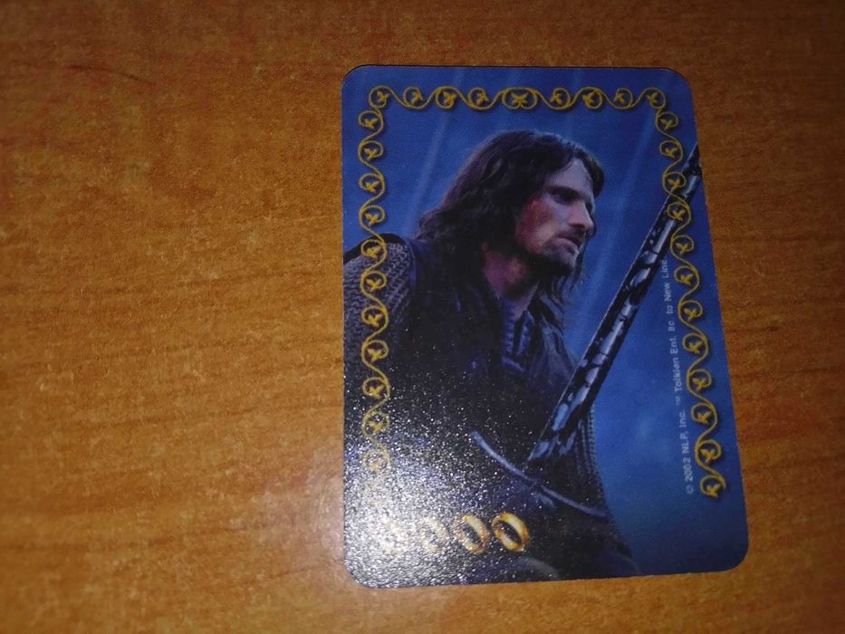 Karta Władca Pierścieni Dwie Wieże Aragorn Lays