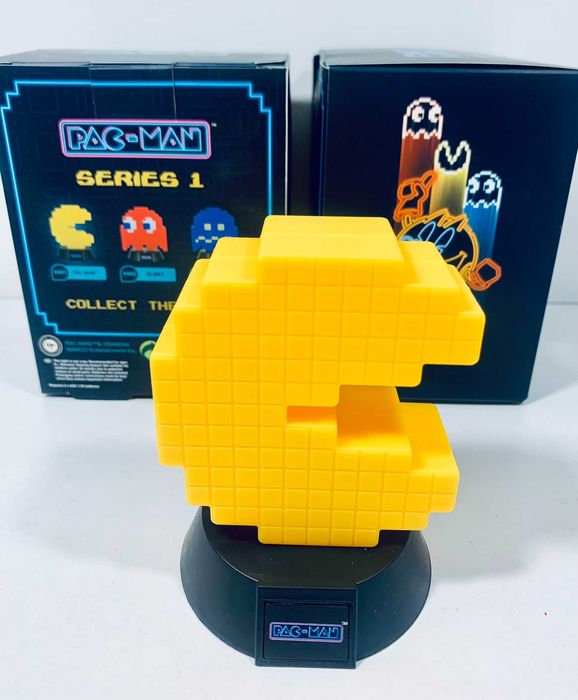 Lampka Nocna PAC-MAN Mała/ PACMAN Pixelated Light 3D Nowa Poznań