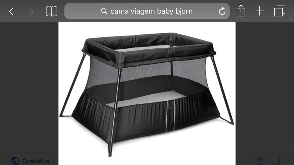 Cama berço viagem Baby bjorn light Crib 2