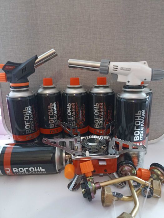 Газовый баллон, баллончик, ,розница, поштучно, , плитка.