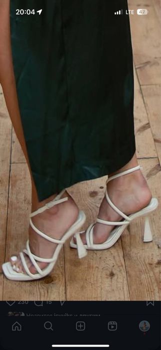 Босоножки мюли туфли Stradivarius