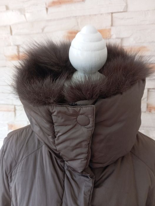 Puchowa kurtka damska z lisem TruTrussardi r 44.  C.P.W.