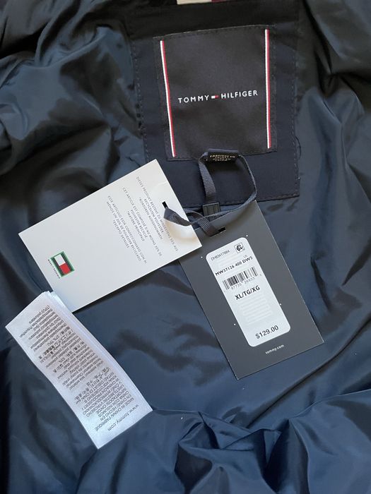 -35%$ XL 50 52 Tommy Hilfiger вітровка бомбер куртка ветровка синяя