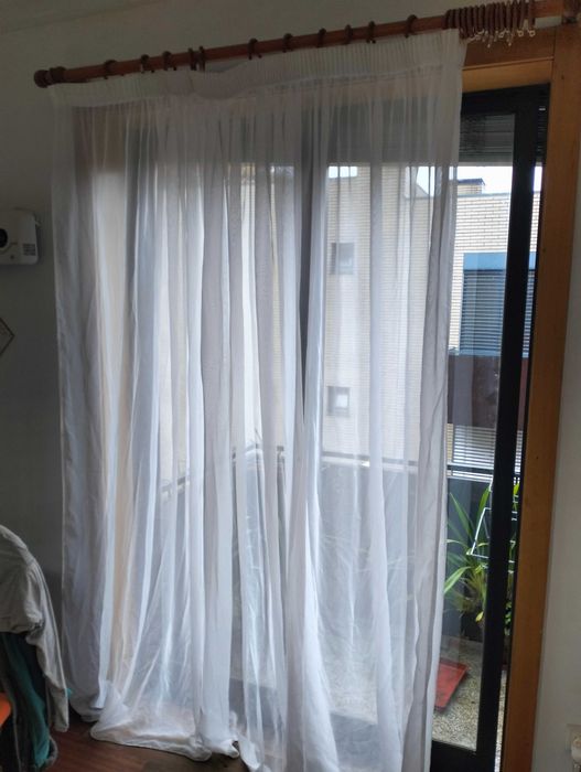 Cortinas linho branco