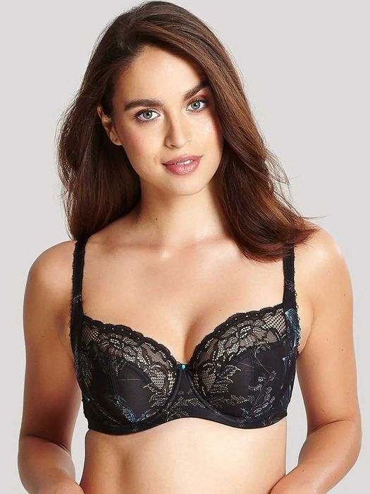Biustonosz Panache Jasmine Black Paisley Floral 38E 85E 85F Bravissimo