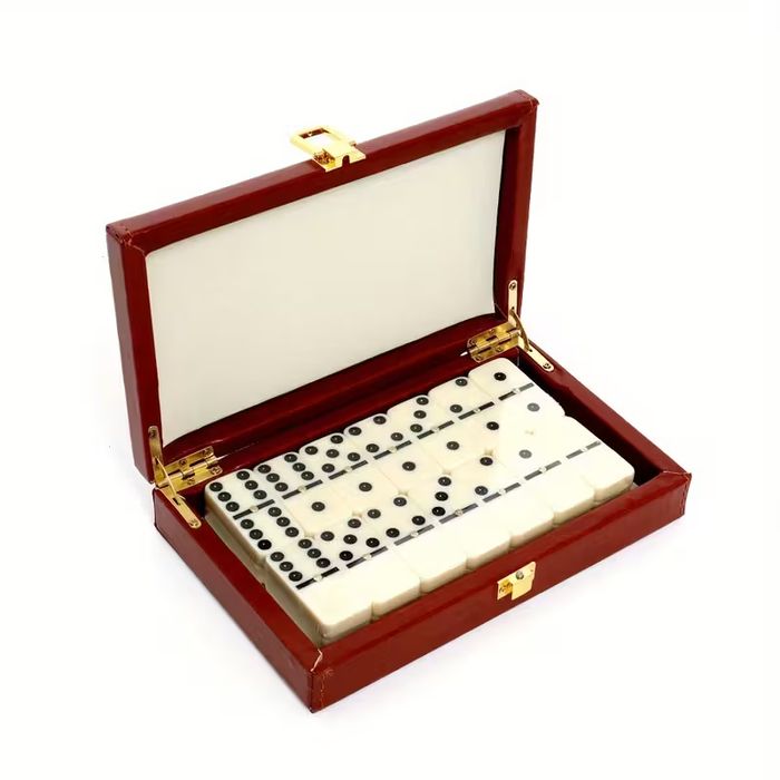 Набір Доміно в дерев’яній коробці, настільна гра, подарунок