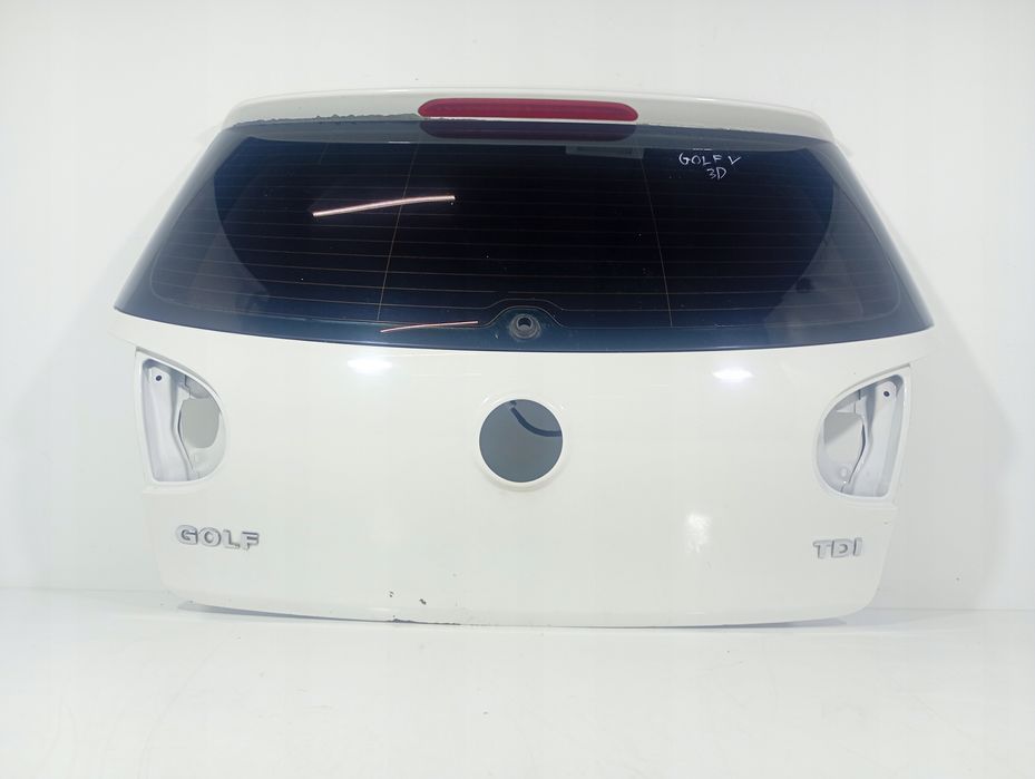 VW Golf V 5 03-09 KLAPA BAGAŻNIKA tylna tył biała