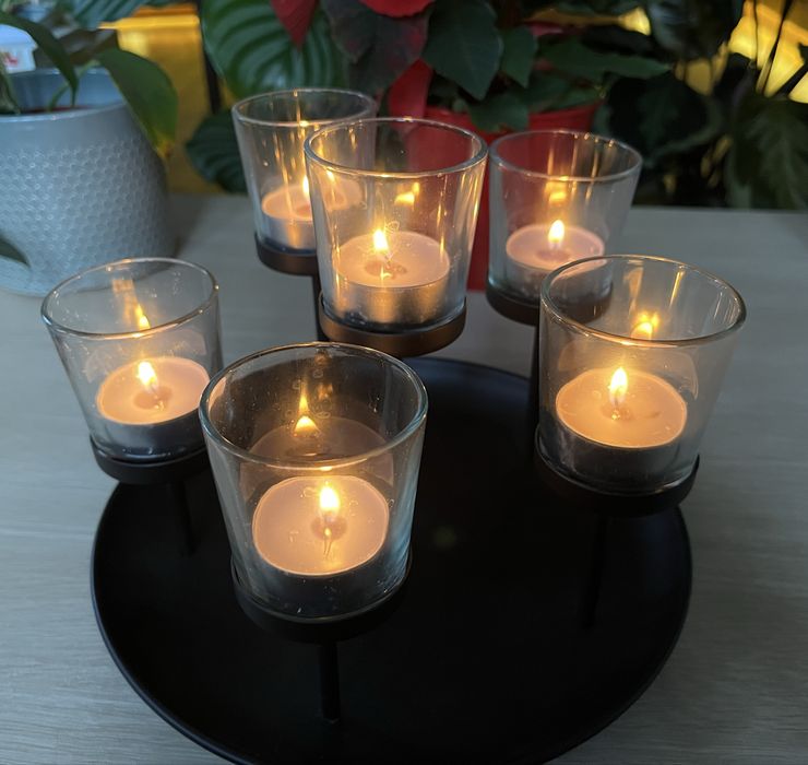 Świecznik od Tchibo na 6 tealight-ów. Na święta. Na prezent.