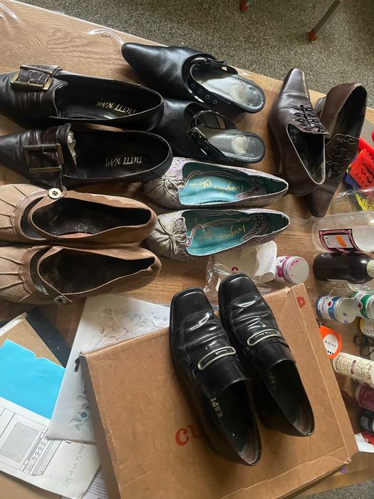 sapatos vintage como novos