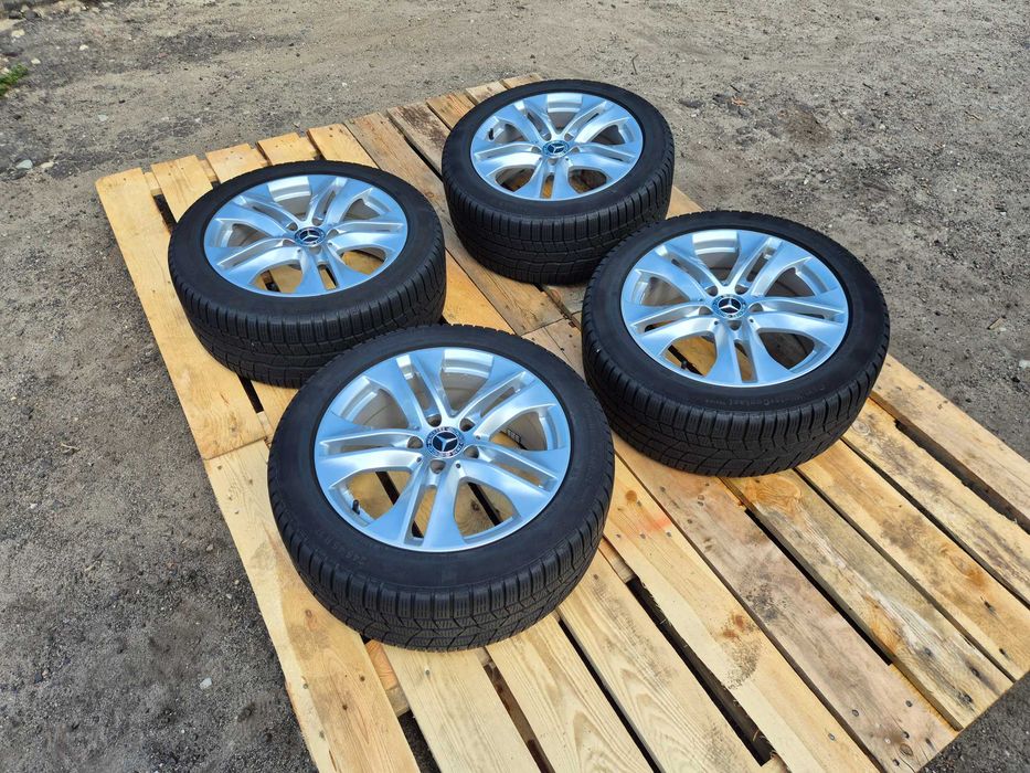 Komplet Koła Felgi 17" Cali ZIMA! MERCEDES 5x112 ET48 8J E W212 W207 Oryginał 66.6mm