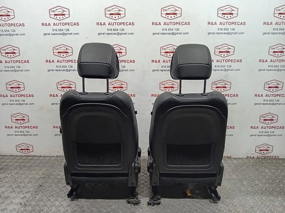 Conjunto de Bancos Citroën Ds5 Elétricos Pele e Alcântara Original