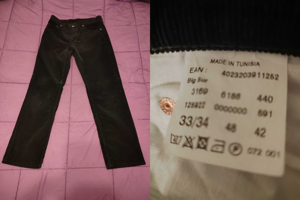 Calças bombazina Mustang 42