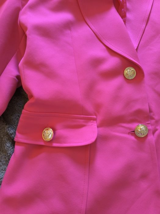 Blazer forrado rosa novo L
