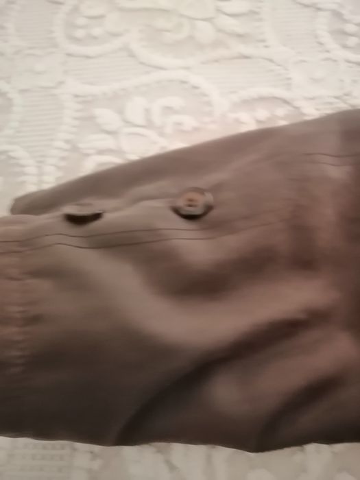 Gabardine castanha XL + casaco de nobuco com pêlo xl