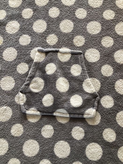 Пончо для дому флісове жіноче тепле плед з капюшоном