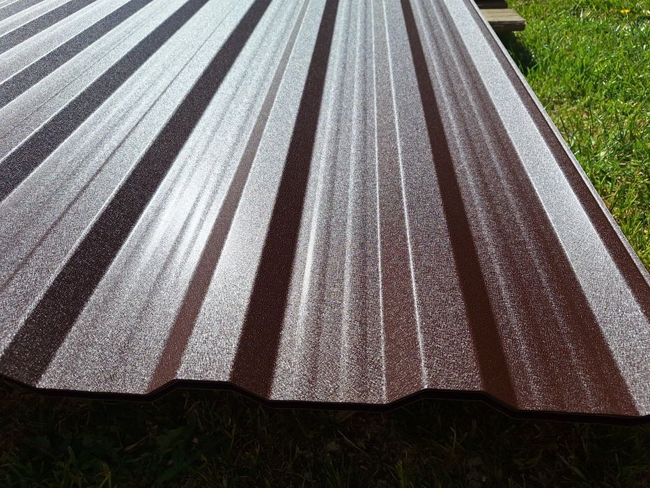 blacha trapezowa 28,80 zlm2 t-18 brąz,grafit mat GRUBOŚĆ 0,5mm