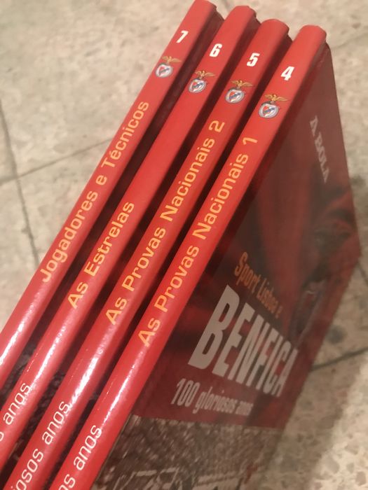 5 Livros Benfica Centenário Campeão Oficial