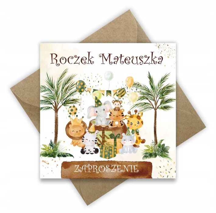 Zaproszenia na Roczek Bruna