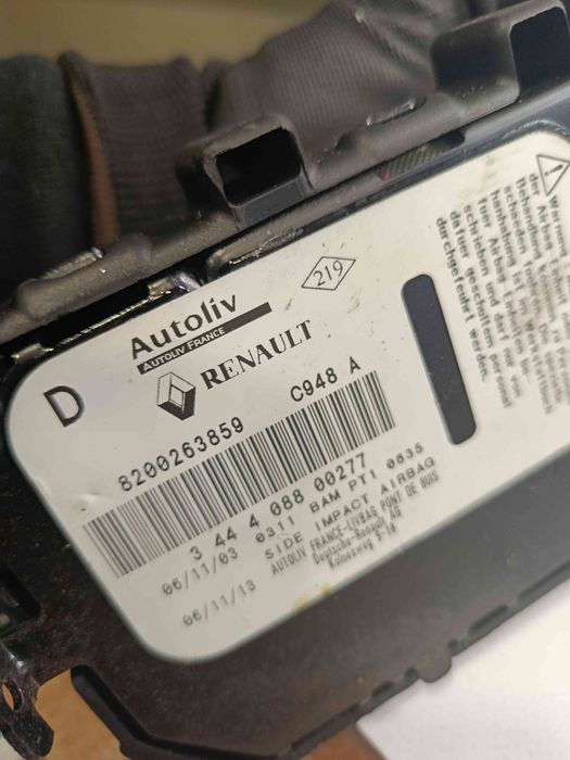 Airbag banco direito RENAULT Clio I (B/C57_, 5/357_)