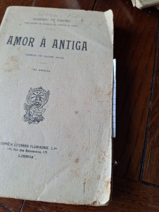 Livro amor a antiga augusto de castro