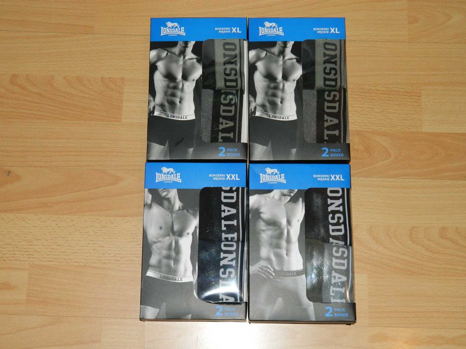 Bokserki męskie majtki Lonsdale XL 2 Paczki