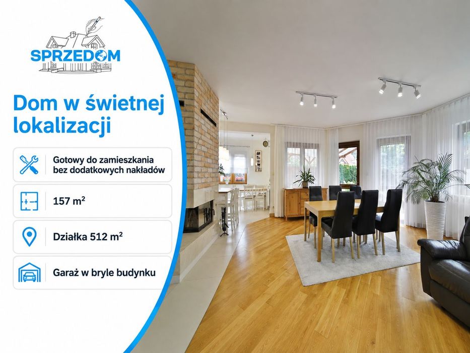 Dom 157m²✮działka 512 m²✮Garaż w bryle✮wysoki standard✮DoWprowadzenia