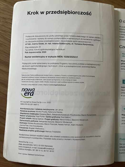 Podręcznik Krok w przedsiębiorczość