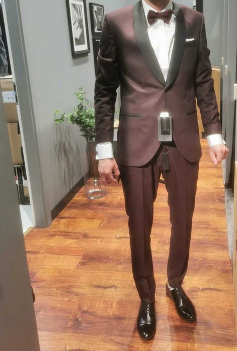 Garnitur Heron 315/A Bordo Slim Fit