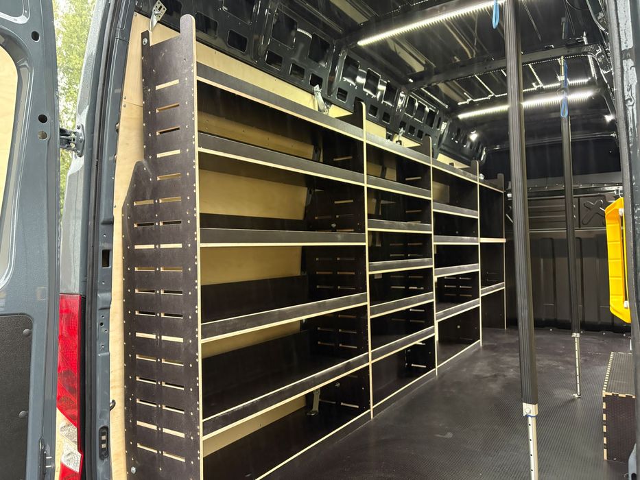 Regał Mercedes Sprinter XL+ zabudowa z sklejki laminowanej 50CMKT