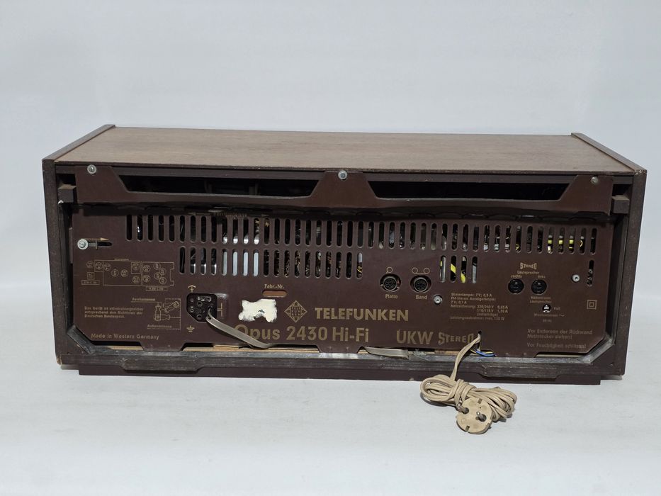 Receiver antigo reparado Telefunken