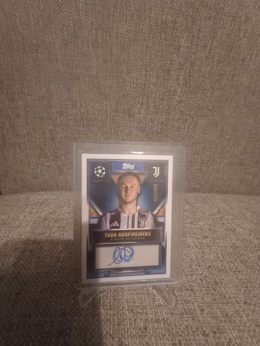 Topps match attax 2025/2026extra teun koopmeiners autograf /299 1:2500