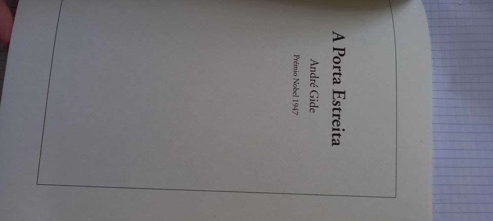 Livro "A Porta Estreita" de André Gide