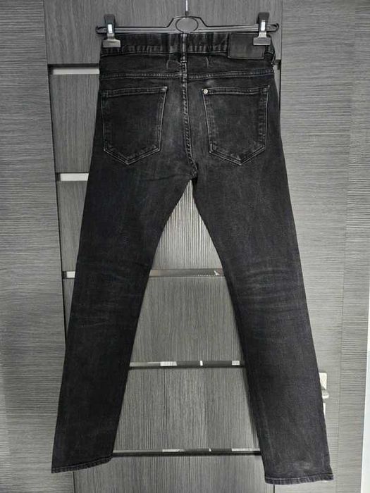czarne jeansy slim W30 H&M
