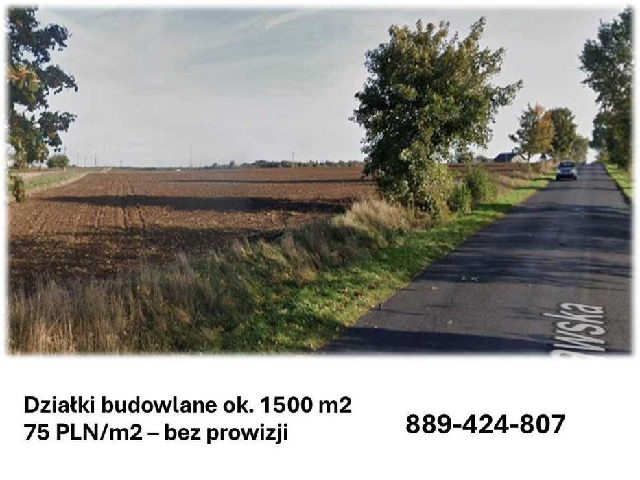 DZIAŁKI BUDOWLANE WIELGIE |  ok. 1500 m² | 75 zł/m² - bez prowizji