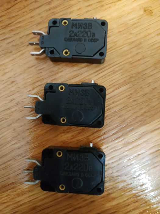 Мікропереключатель   МП-2101; МП-1102У2; МКБ; МИ-5; А-801; МИ3В