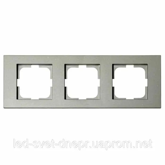 Рамка OVIVO антрацит потрійна