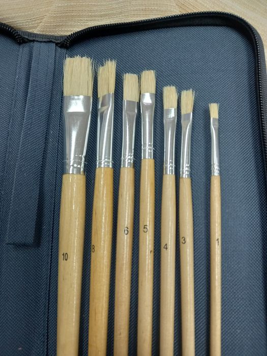 Bolsa nova com etiqueta e alguns pincéis  novos