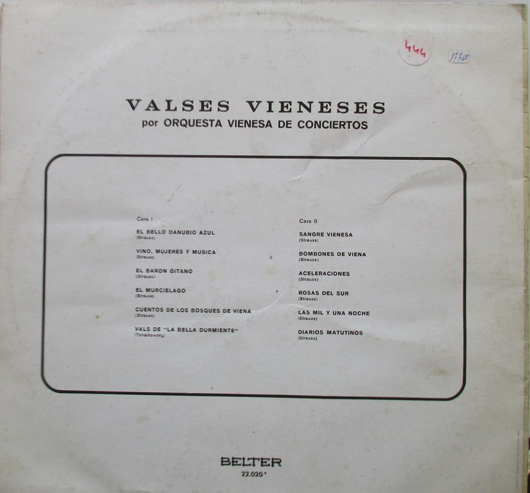 Valsas Vieneses - - - - - Vários  - - - - - LP