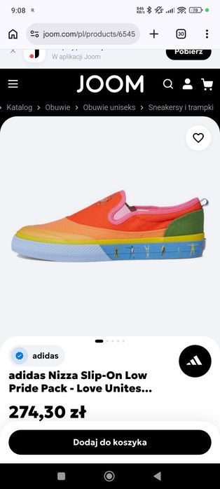 Buty Adidas silp on love unites 36 i 2/3