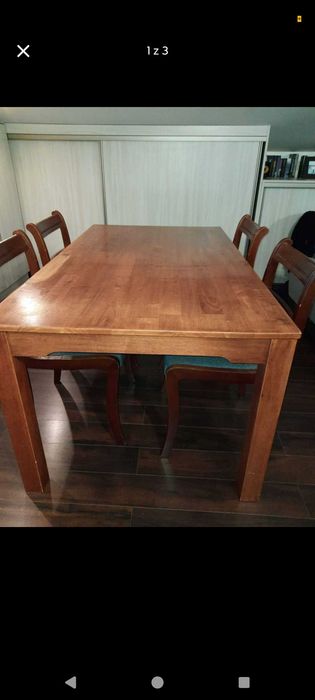 Stół z drzewa egzotycznego 150x90