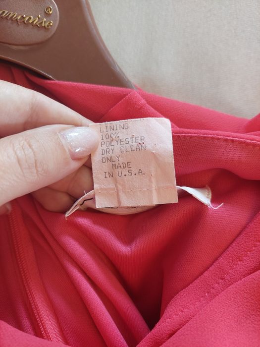 Sukienka koktajlowa malinowa r. 36 idealna na wesele