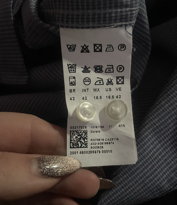 Чоловіча сорочка Hugo Boss Gerald, оригінал, розмір 48–50р