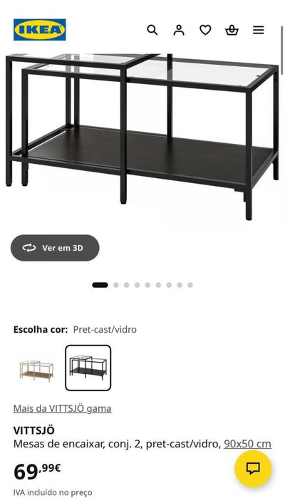 mesa de vidro ikea