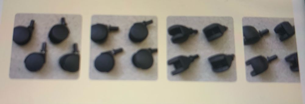 Kółka meblowe nowy komplet