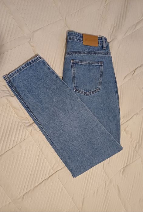 Джинси мом синього кольору розмір 46