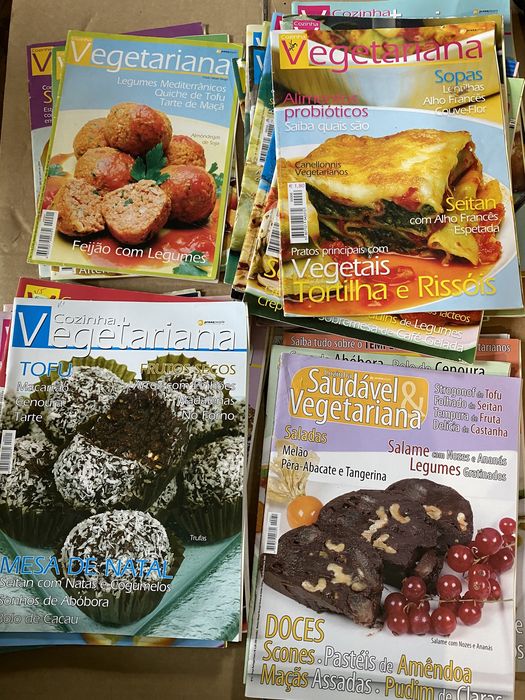 Coleção de Revistas de Cozinha Vegetariana (34 volumes)