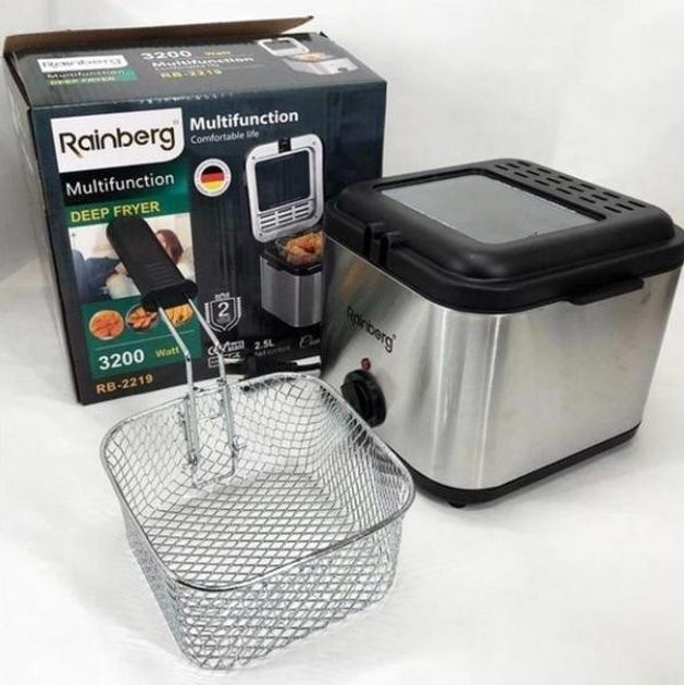 ПОТУЖНА! Німецька фритюрниця 3200Вт, Електрична фритюрниця, гриль,НОВА