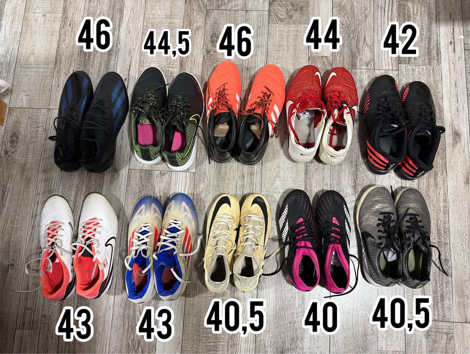 Бутси,сороконіжки,футзалки 39-44 розміри