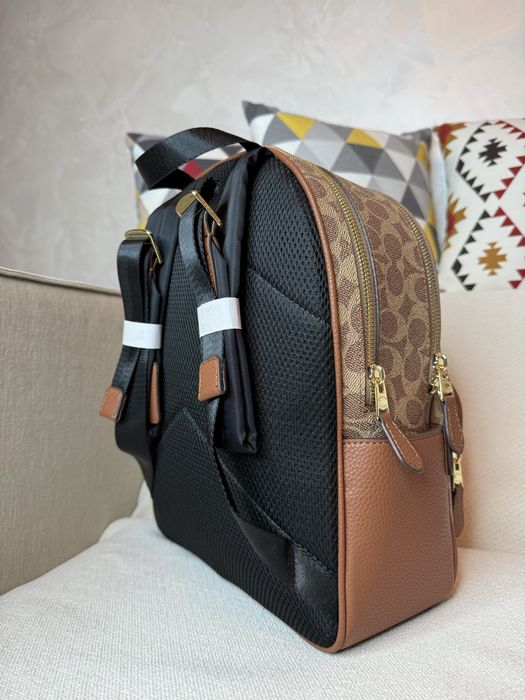 COACH рюкзак 33x27x11 монограма коричневий / чорний — zdjęcie 3